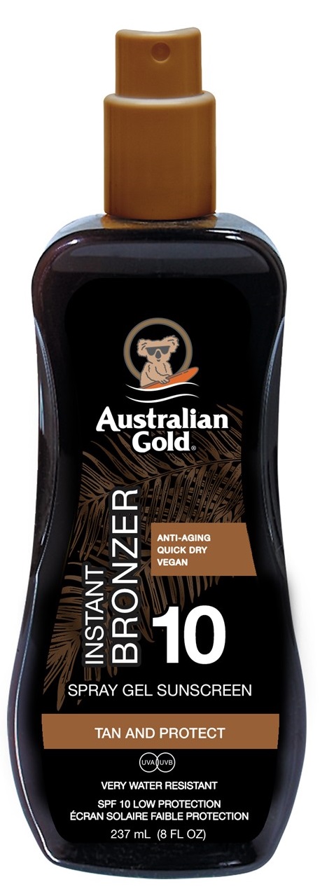 Australian Gold SPF10 Spray Gel With Bronzer 237 ml - Spray/bronzer SPF 10 237 ml
