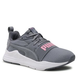 Sneakersy Puma Puma Wired Run Pure Jr 390847 07 Gray Tile/Lilac Chiffon