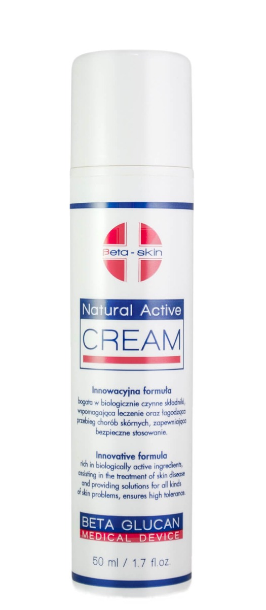 Beta Skin Beta Skin Natural Active Cream Krem łagodzący przebieg chorób skórnych 50 ml
