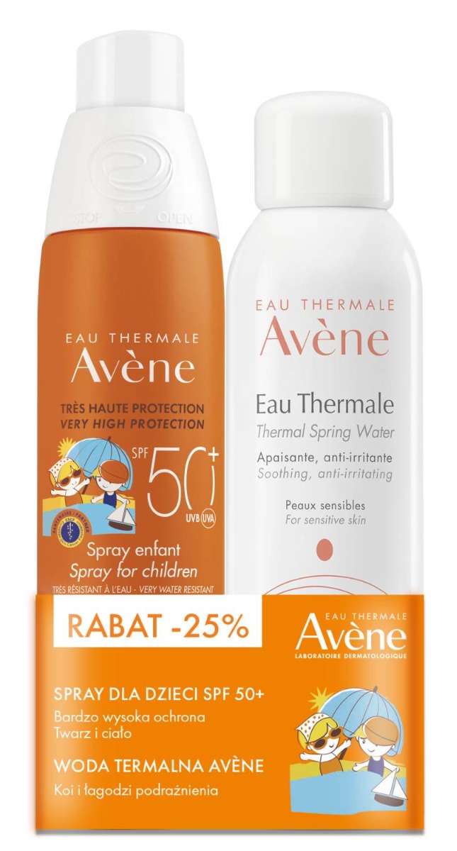 Avene Sun - Zestaw (Spray dla dzieci SPF 50+ 200ml + ETA 150ml)