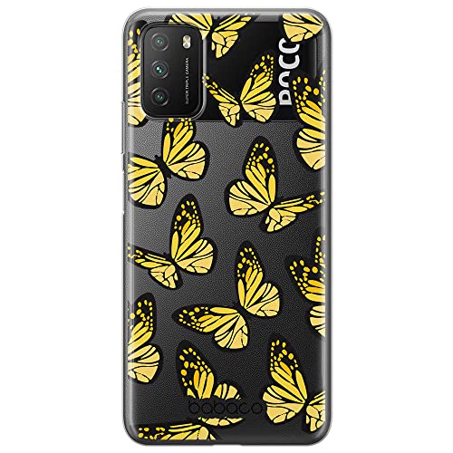 ERT GROUP etui na telefon Xiaomi REDMI 9T/ POCO M3, case oryginalny i oficjalnie licencjonowany przez Babaco, wzór Butterflies 002, optymalnie dopasowane, plecki z TPU częściowo przeźroczyste