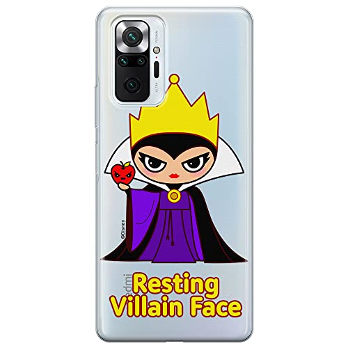 ERT GROUP etui na telefon Xiaomi REDMI NOTE 10 PRO, case oryginalny i oficjalnie licencjonowany przez Disney, wzór The Evil Queen 002, optymalnie dopasowane, plecki z TPU częściowo przeźroczyste
