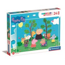 Puzzle 24 el. Super Maxi Kolor Peppa Pig Clementoni
