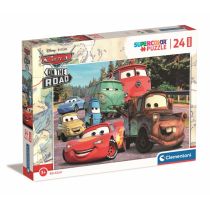 Puzzle 24 el. Super Maxi Kolor Cars on the road Clementoni