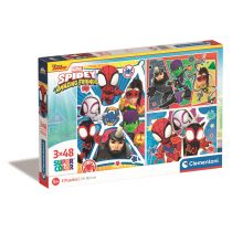 Puzzle 3x48 el. Super Kolor Spidey and his Friends Clementoni