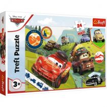 Puzzle 24 el. Maxi Wesołe auta Cars 3 Trefl