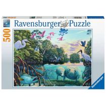 Puzzle 500 el. Morskie zwierzęta i ptaki Ravensburger