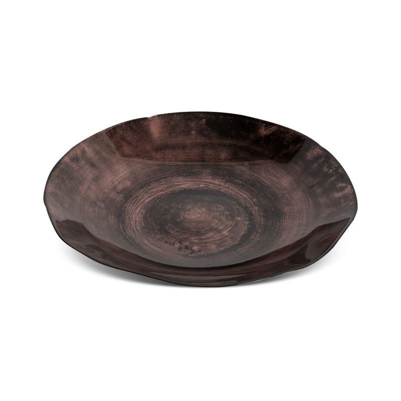 EUROFIRANY Misa ceramiczna 30 cm brązowa