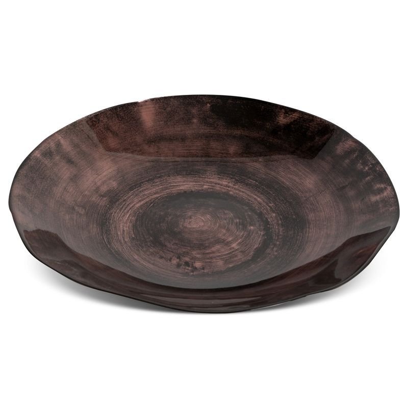 EUROFIRANY Misa ceramiczna 40 cm brązowa