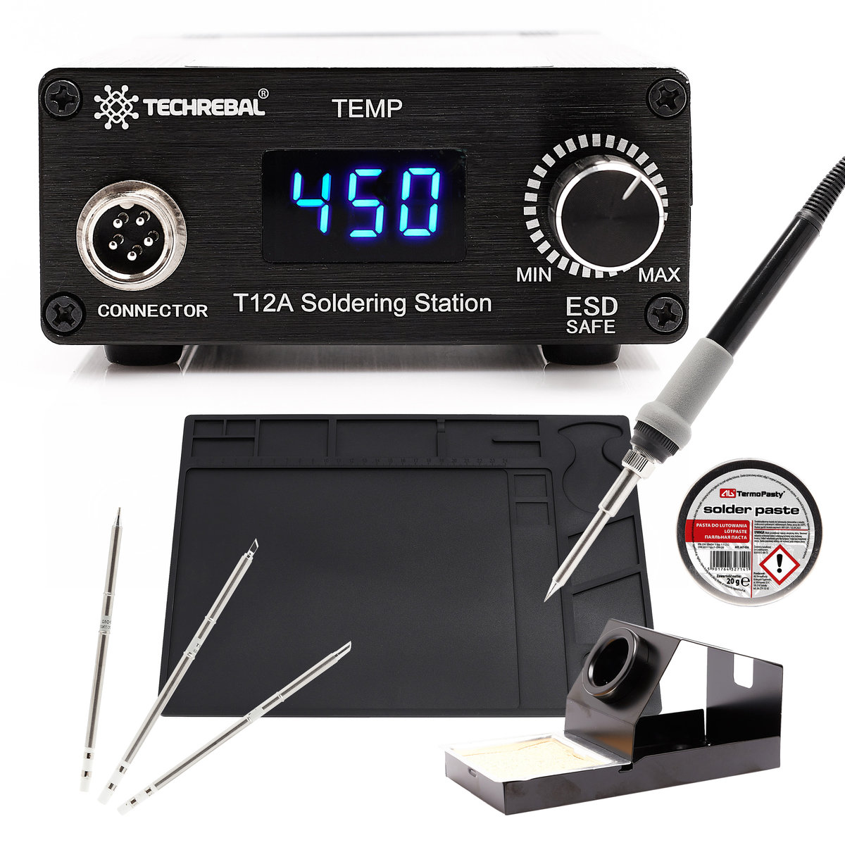 Stacja Lutownicza Techrebal T12 Mata 4 Groty Pasta