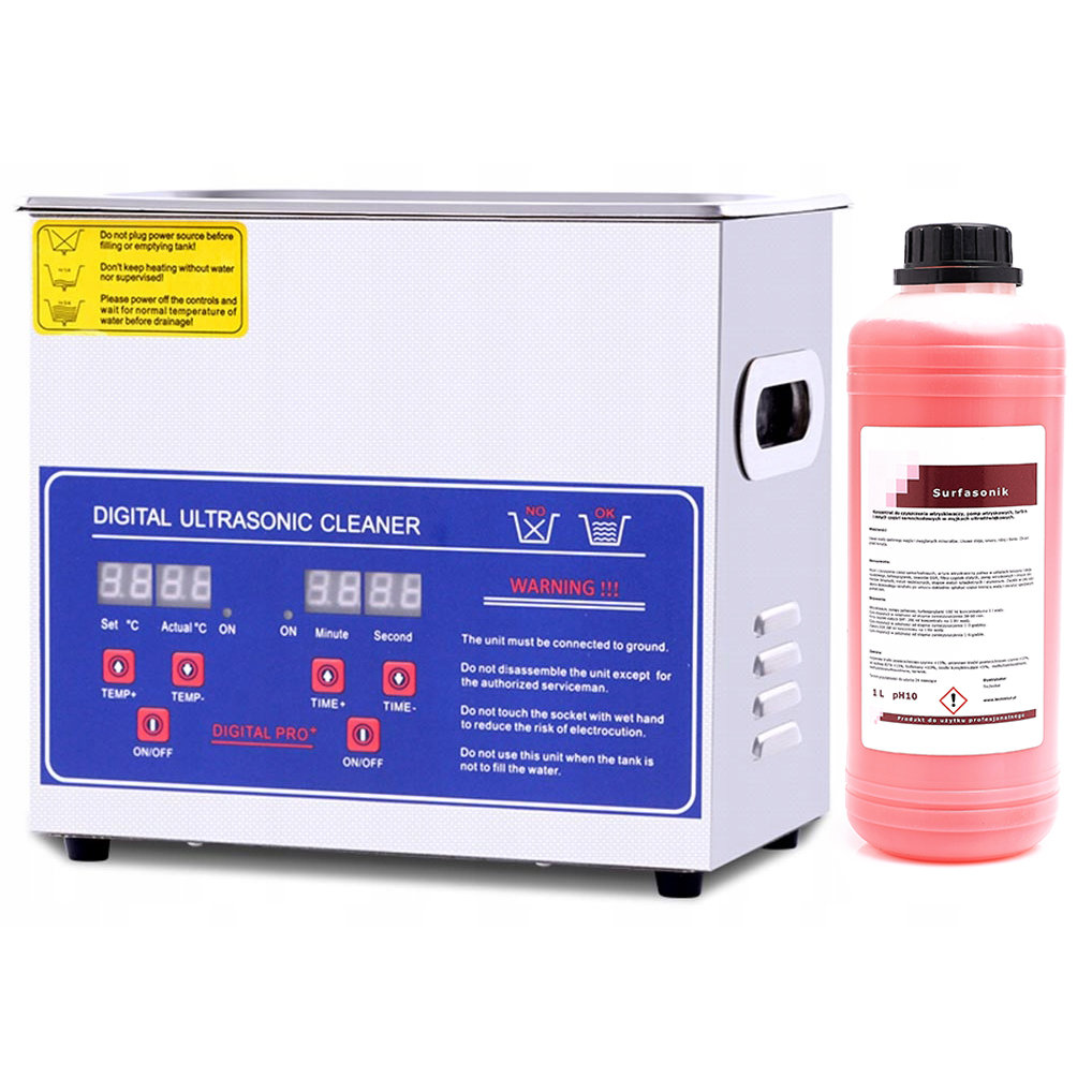 Myjka Wanna Ultradźwiękowa 3,2L 220W Do Mechaniki