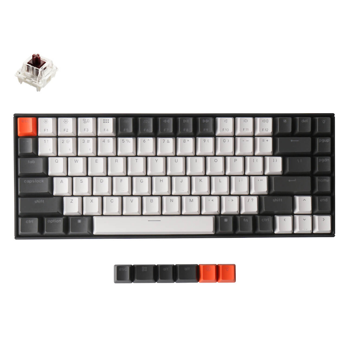 Keychron K2 V2 (Hot-Swappable) Led Gateron Brown K2-A3H czarna