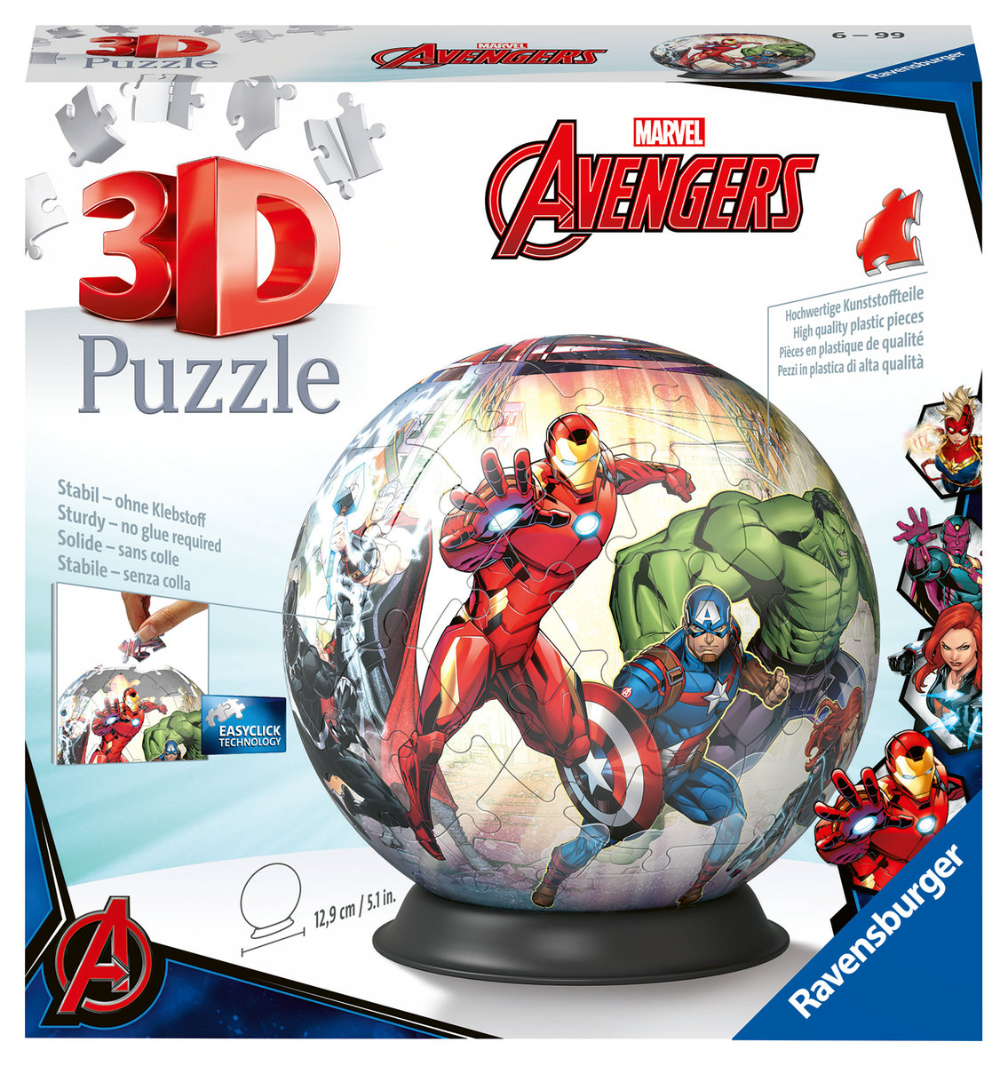 Puzzle 3D RAVENSBURGER Marvel Avengers 11496 (72 elementy)