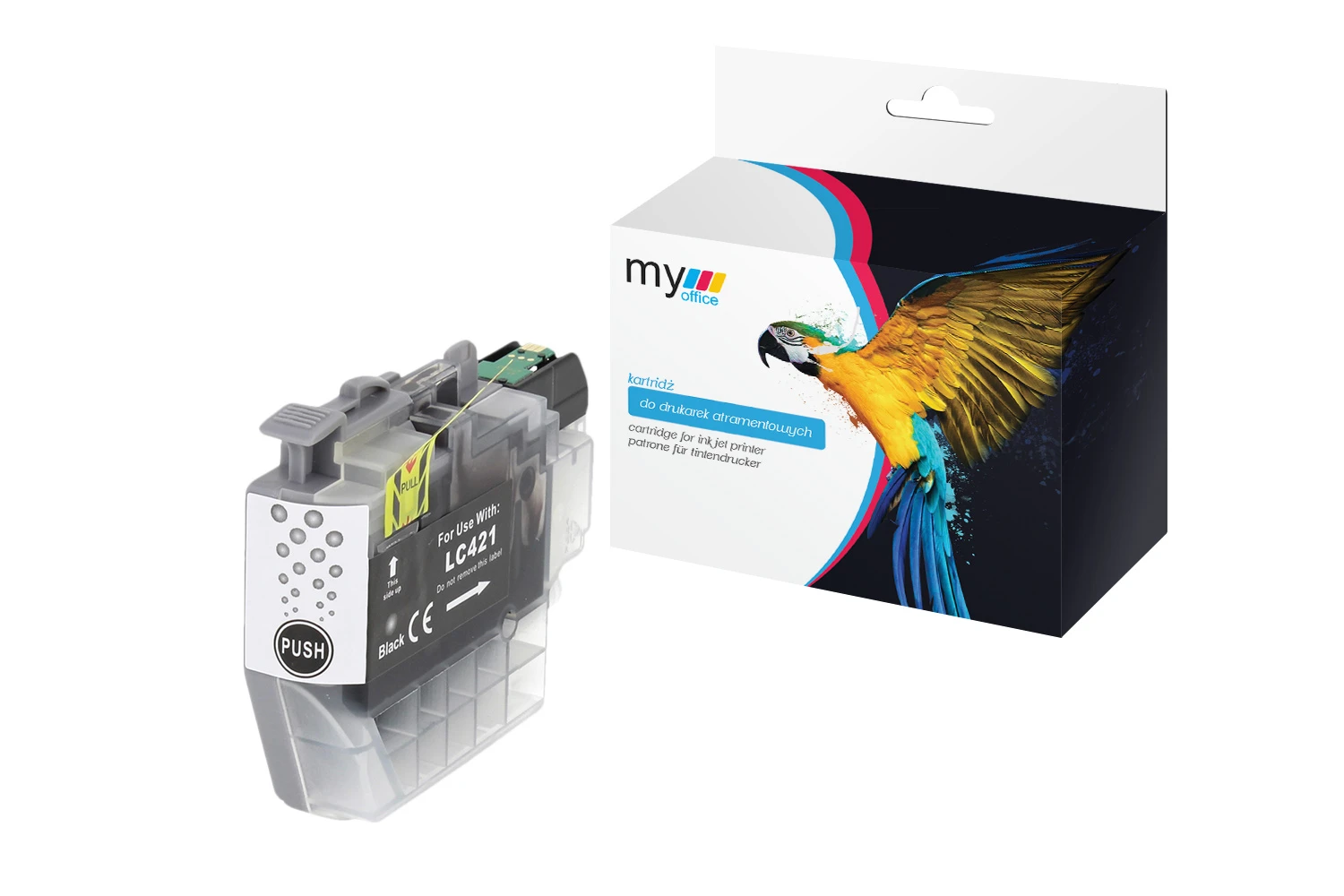 Zamiennik tuszu Brother LC421 BK marki My Office