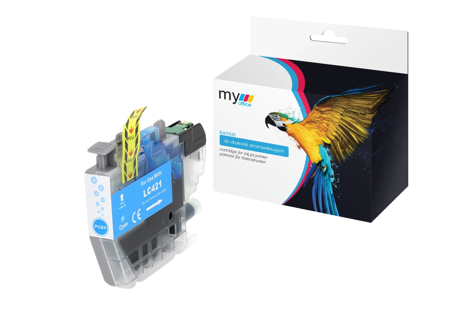Zamiennik tuszu Brother LC421 C marki My Office