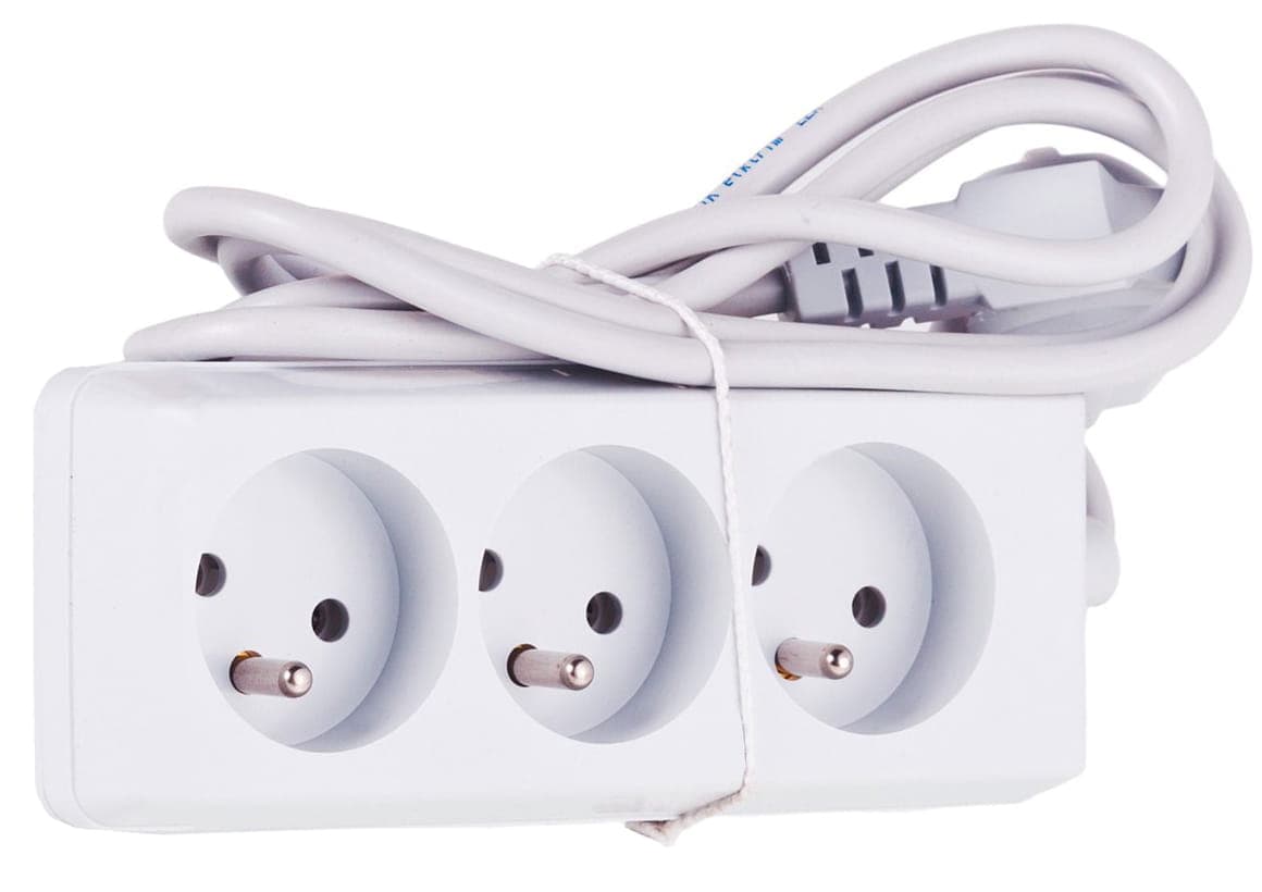 Przedłużacz elektryczny 3 gniazda (1.5 m)