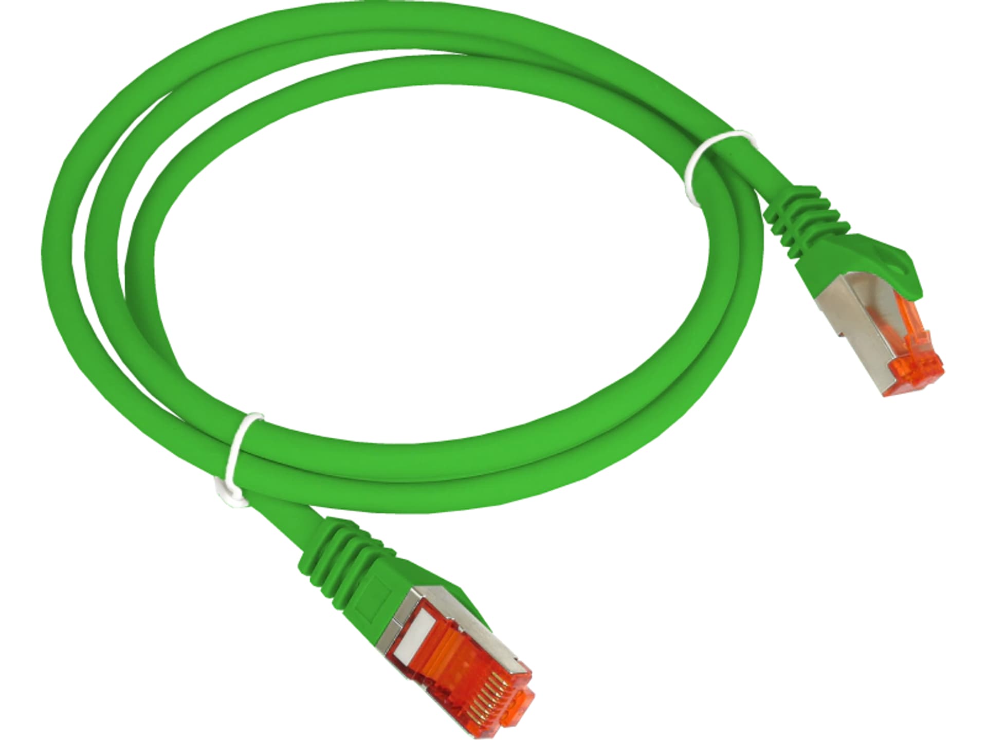 Patch-cord S/FTP kat.6A LSOH 0.25m zielony ALANTEC  - ALANTEC