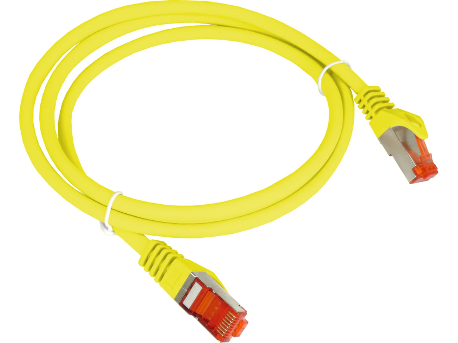 Patch-cord S/FTP kat.6A LSOH 5.0m żółty ALANTEC  - ALANTEC