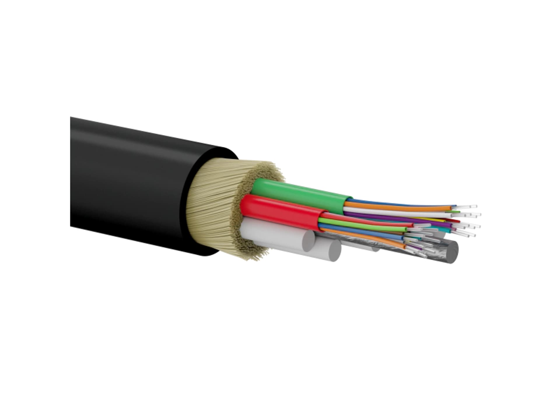 Kabel światłowodowy OS2 zewnętrzny Z-XOTktsdD SM 4J 9/125 PE ALANTEC - ALANTEC