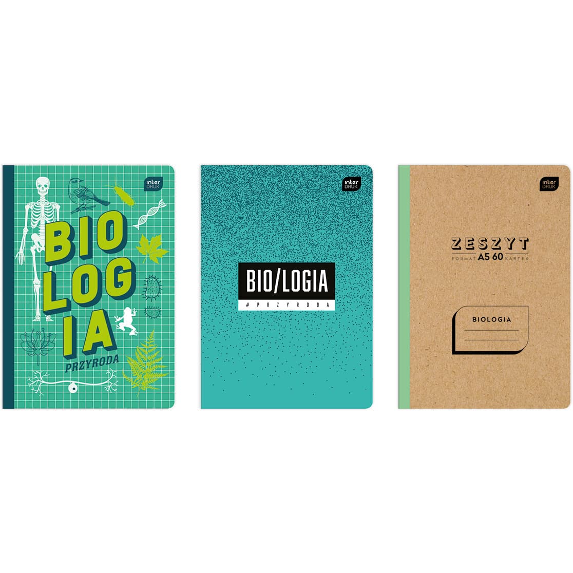 Zeszyt A5 60k BIOLOGIA/PRZYROD INTERDRUK