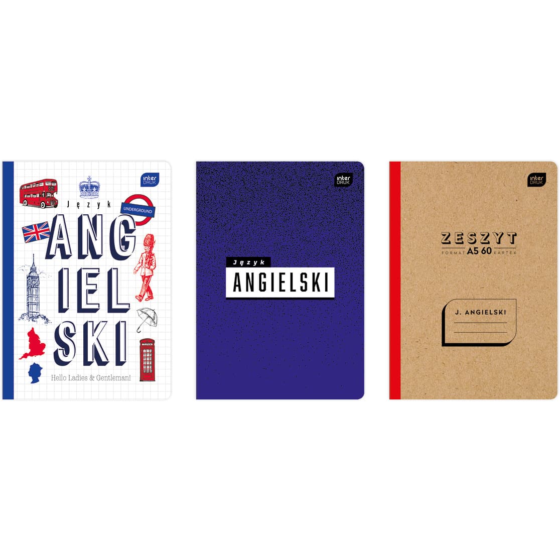 Zeszyt A5 60k JĘZYK ANGIELSKI INTERDRUK