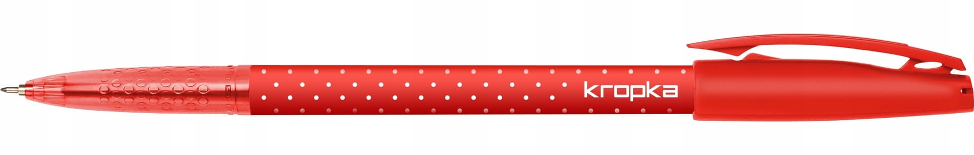 Długopis KROPKA 0.5mm B/czerwony 448-001RYSTOR