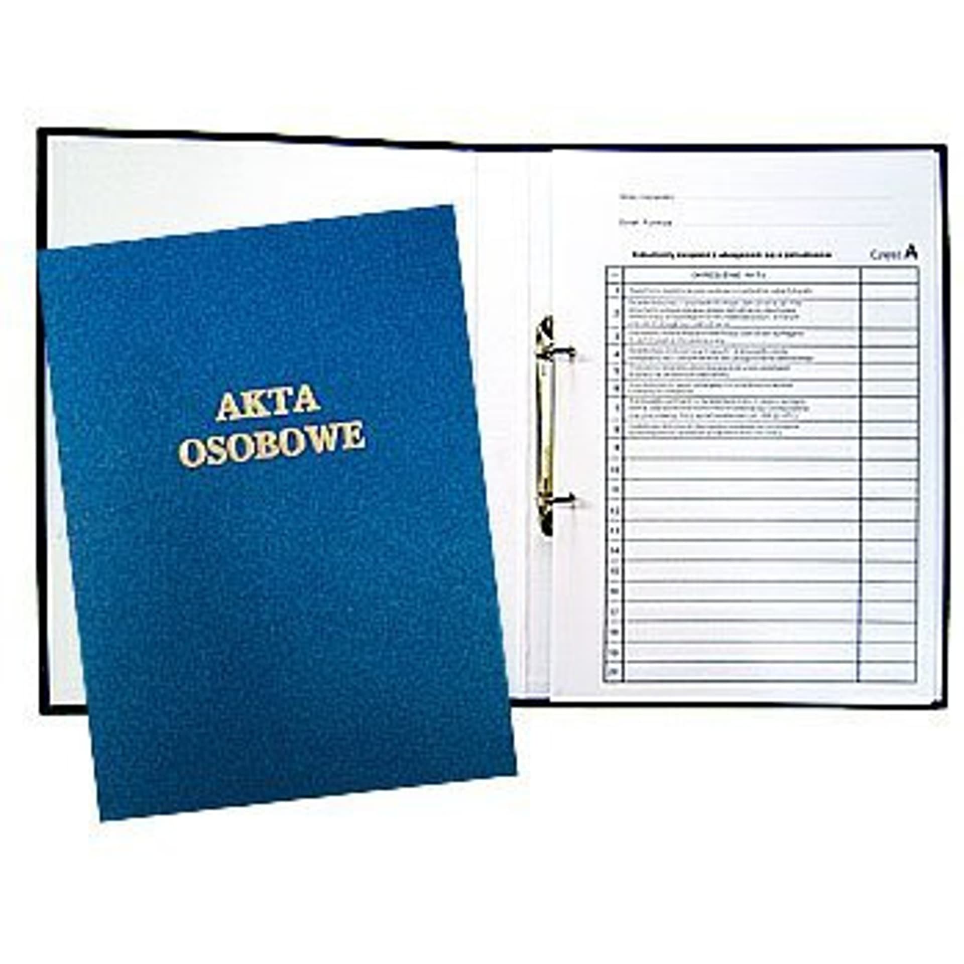 Warta Teczka akt osob. WARTA oklejana - granatowa