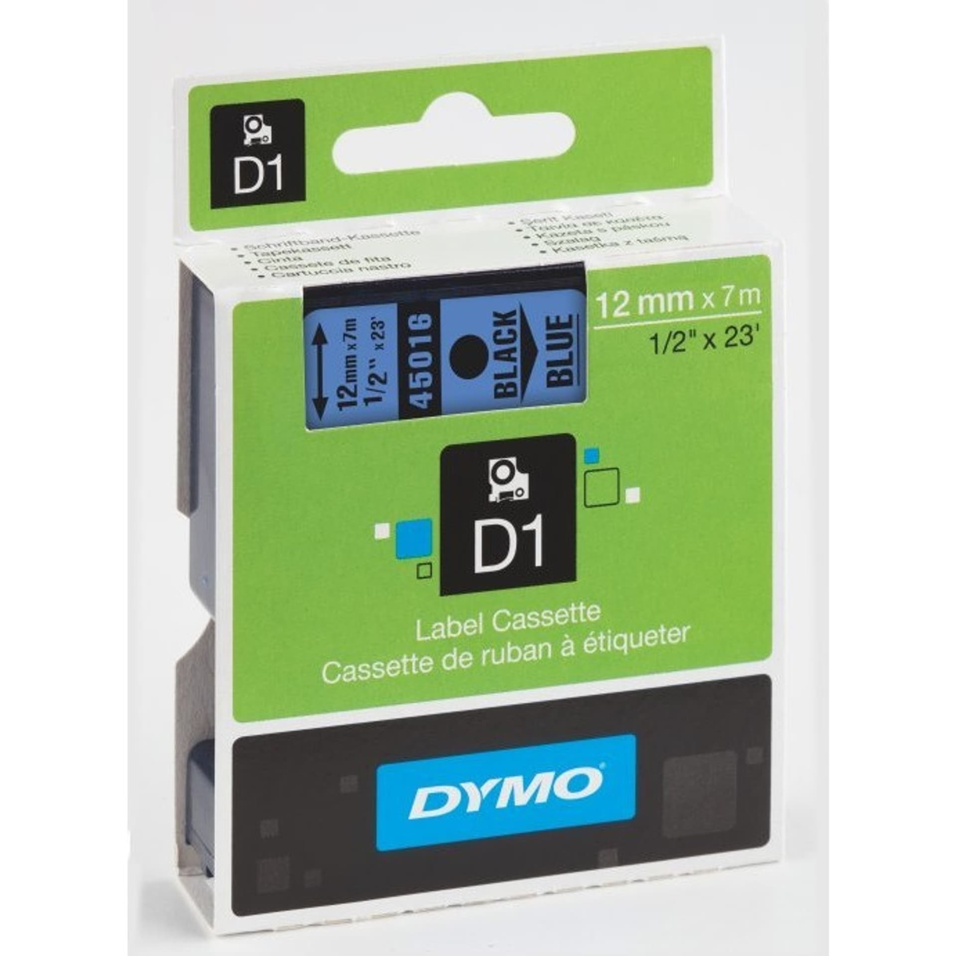 Taśma 12mm/7m czarny /niebieski 45016 DYMO S0720560