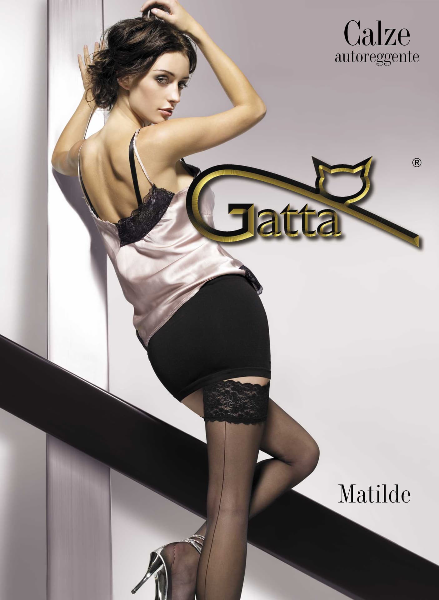 Pończochy Gatta Matilde Nero (Rozmiar 3/4)