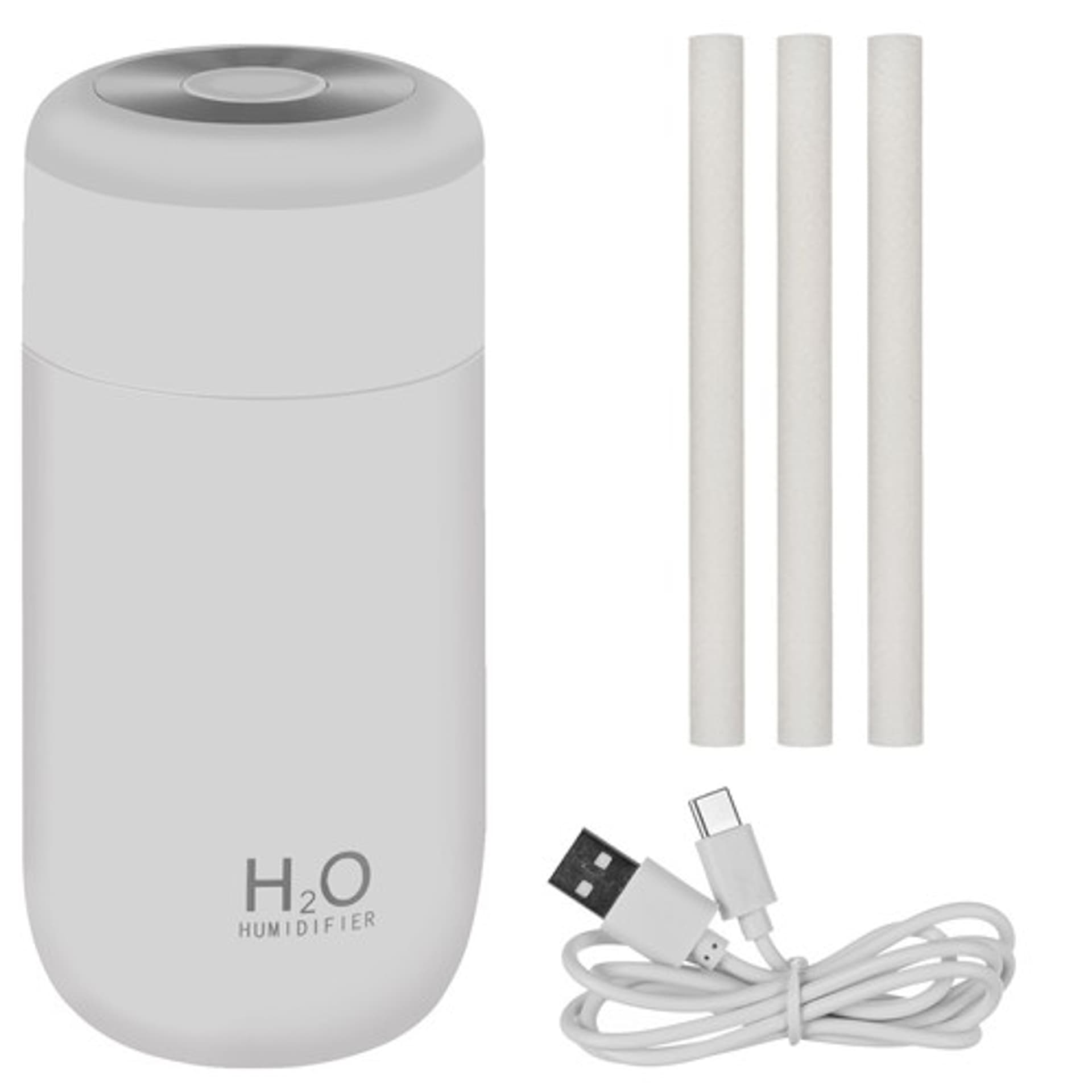 Nawilżacz powietrza dyfuzor zapachu LED Aromaterapia USB Biały