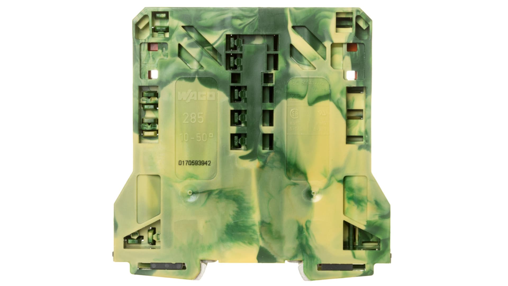 Złączka 2-przewodowa 50mm2 żółto-zielona 285-157