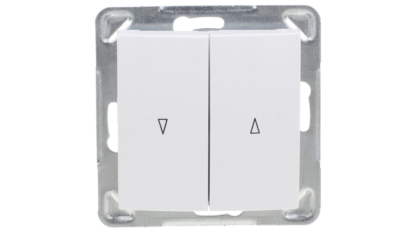 Łącznik żaluzjowy Ospel Impresja ŁP-7YB/M/00 roletowy z blokadą mechaniczną biały