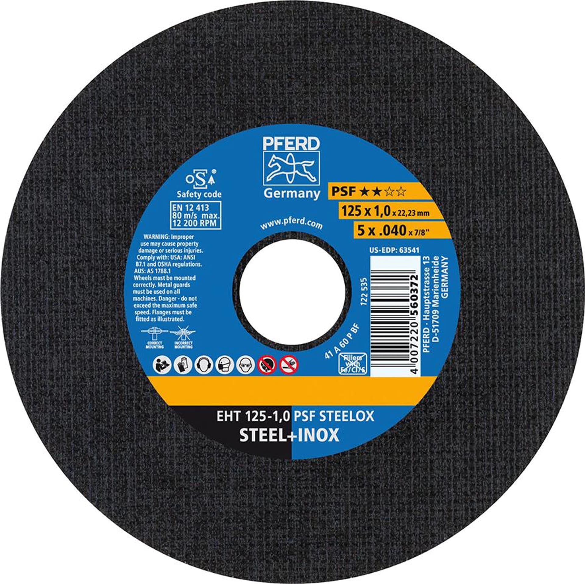Tarcza do ciecia, prosta A24PPSF-INOX 230x2,5mm PFERD