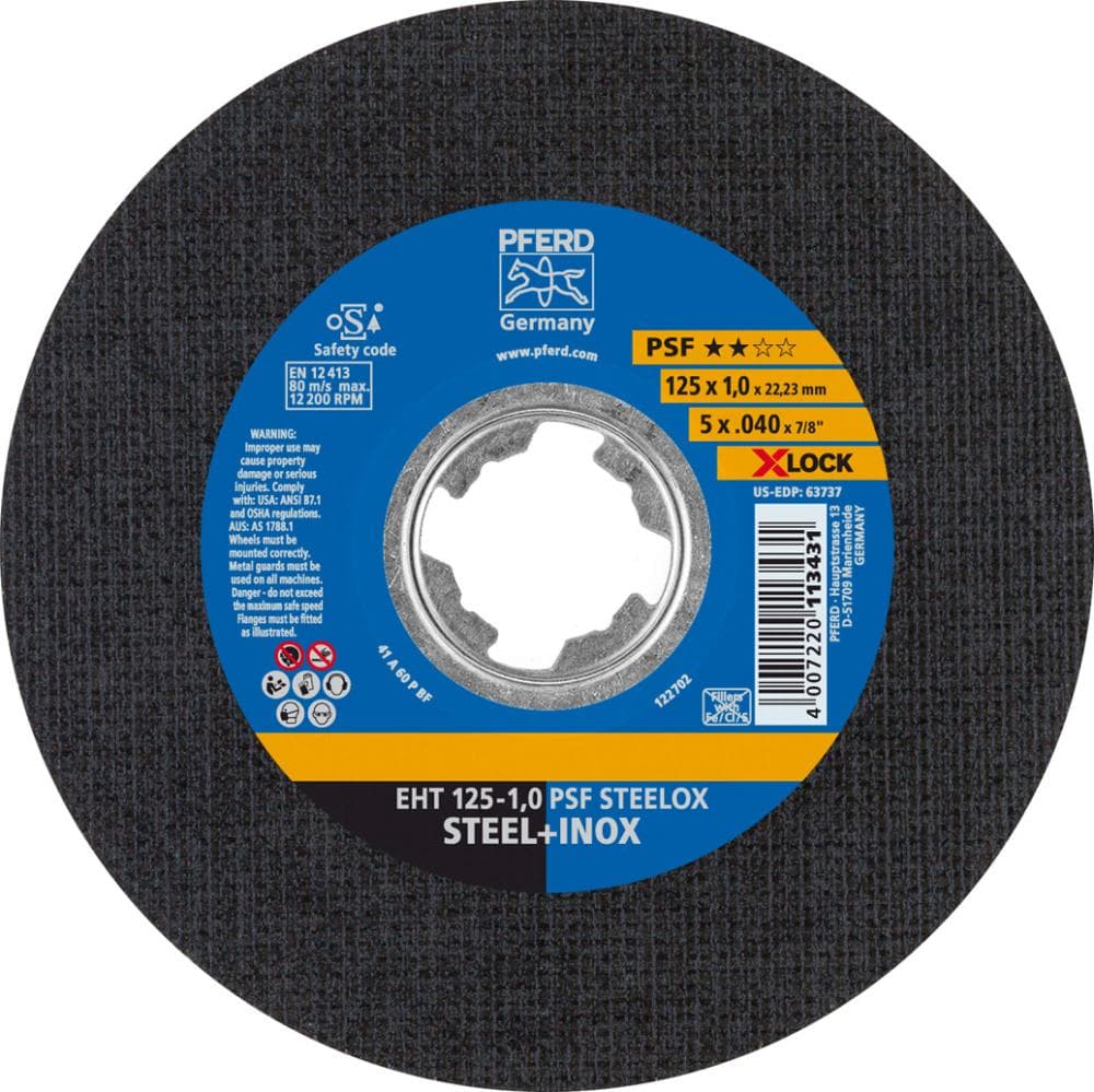 Tarcza do ciec.PSF X-LOCKSTEELOX 125x1,6mm Pferd