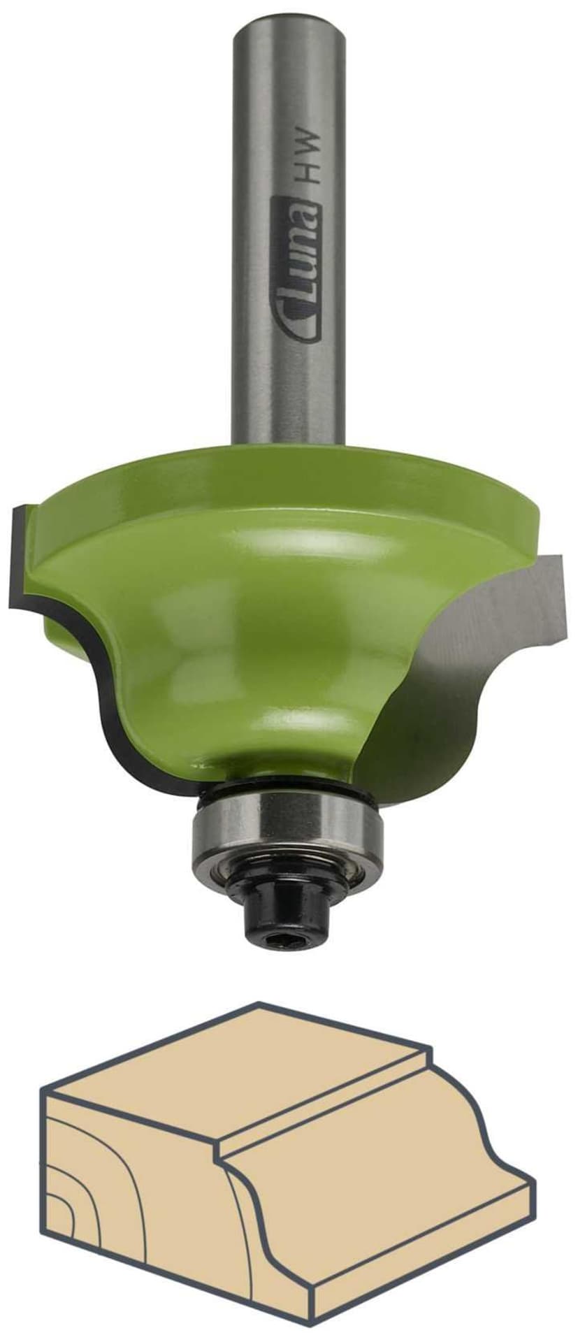 FREZ PROFILOWY 19/25/63/8mm łożysko dolne 10x5mm Luna