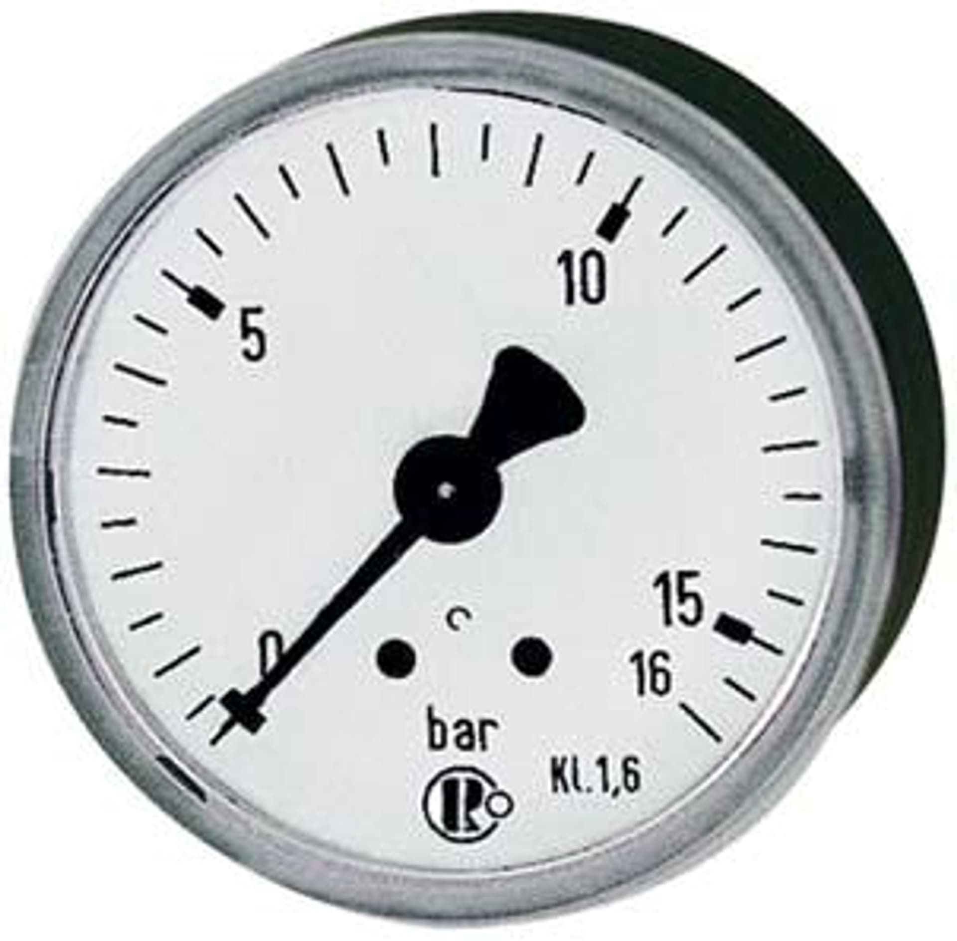 Manometr,z przylaczem tylnym centrycznym 50mm 0-6 barow G1/4