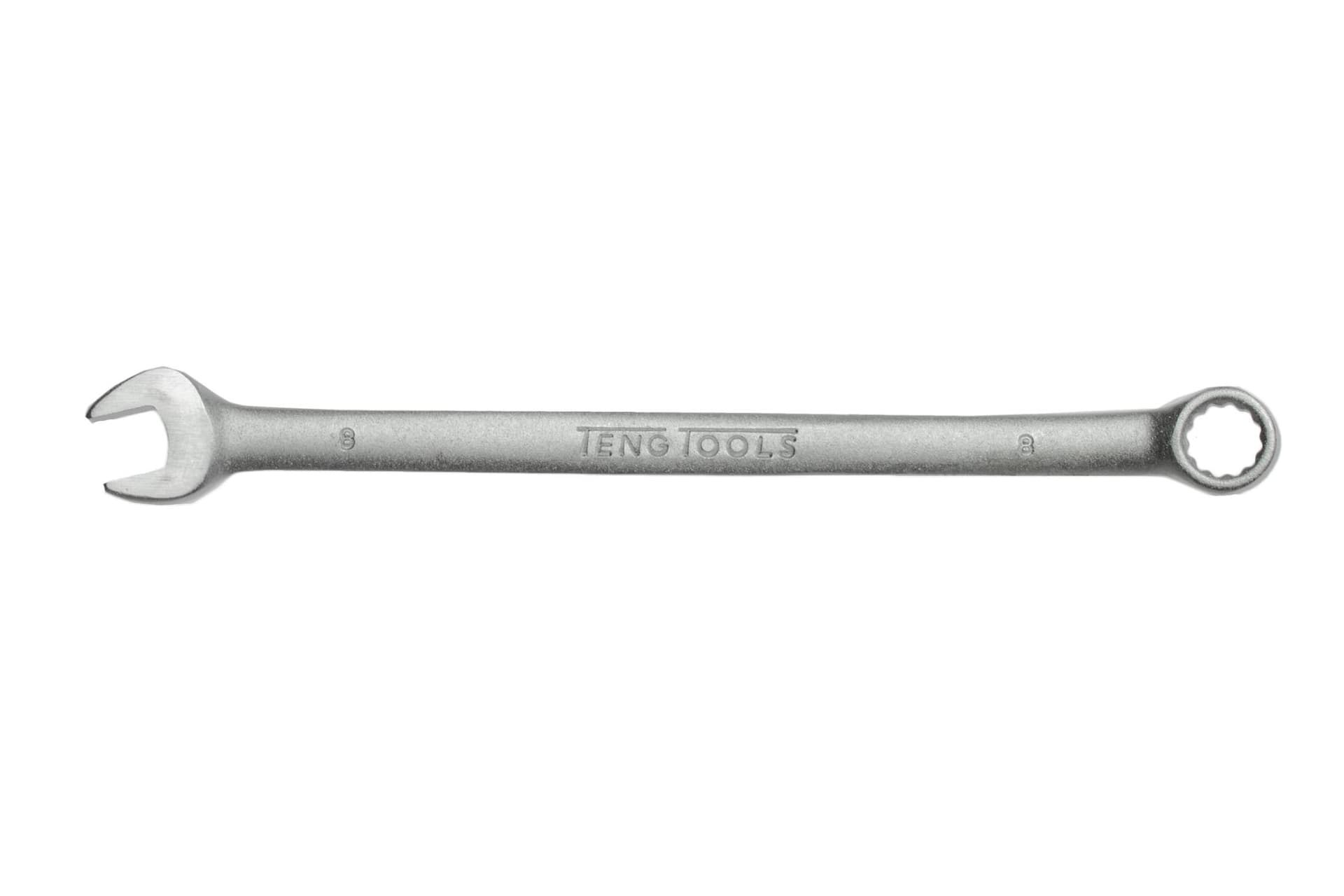 Klucz płasko-oczkowy bardzo długi metryczny Teng Tools - 8 mm