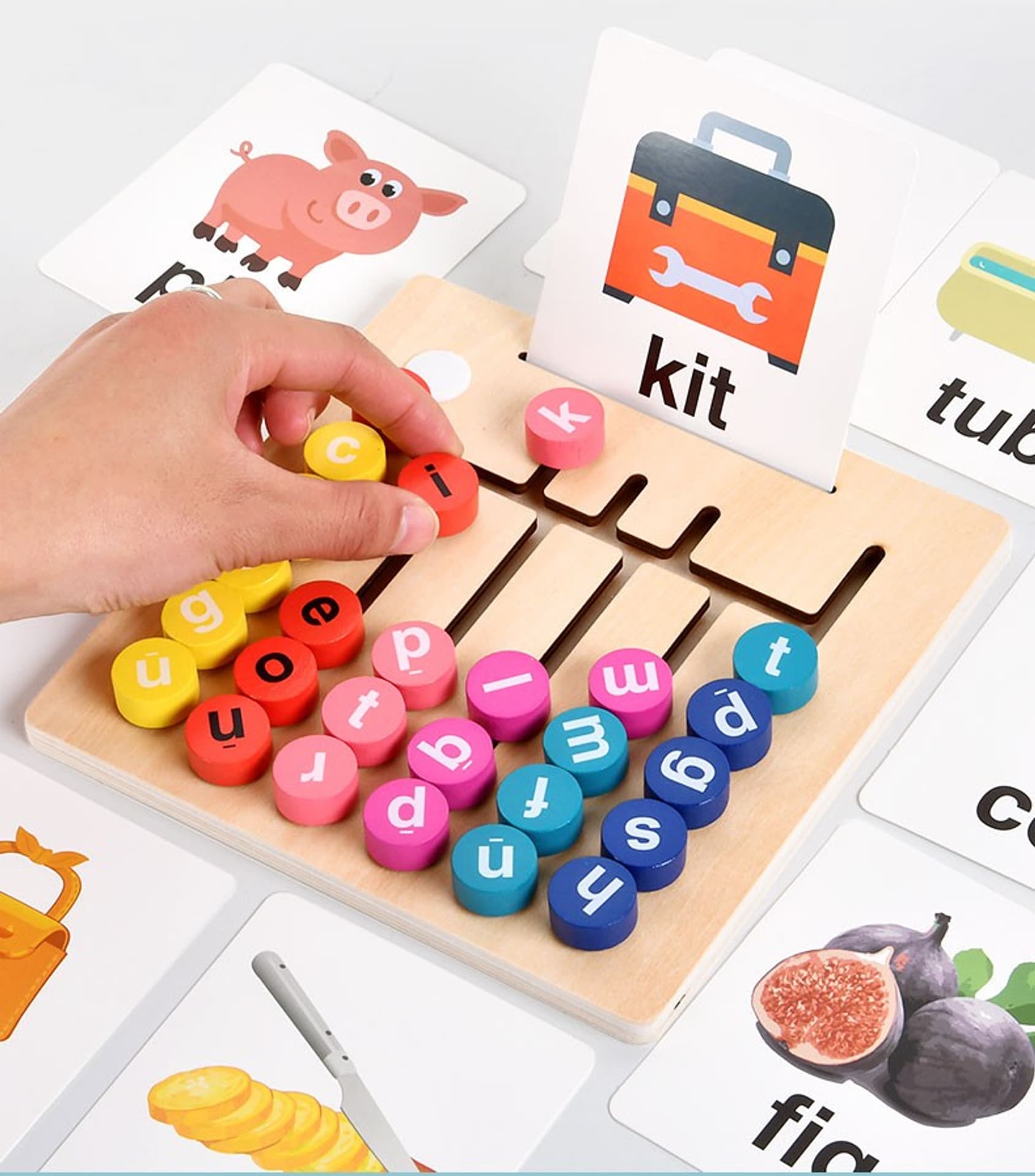 Tablica Edukacyjna Nauka Literek I Słów Jhtoy-648