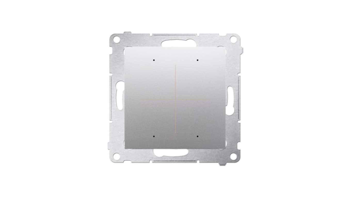 Simon 54 GO Kontroler przyciskowy 30 akcji do obsługi sterow. sterowany smartfonem WiFi 230V (moduł) srebrny mat DEK1W.01/43