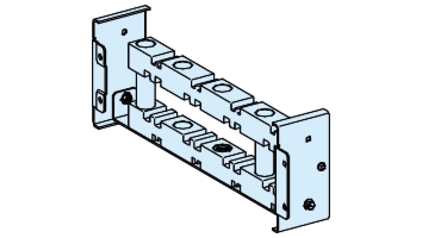 Schneider Electric Wspornik szyn zbiorczych 4P 5/10mm LVS04664 LVS04664