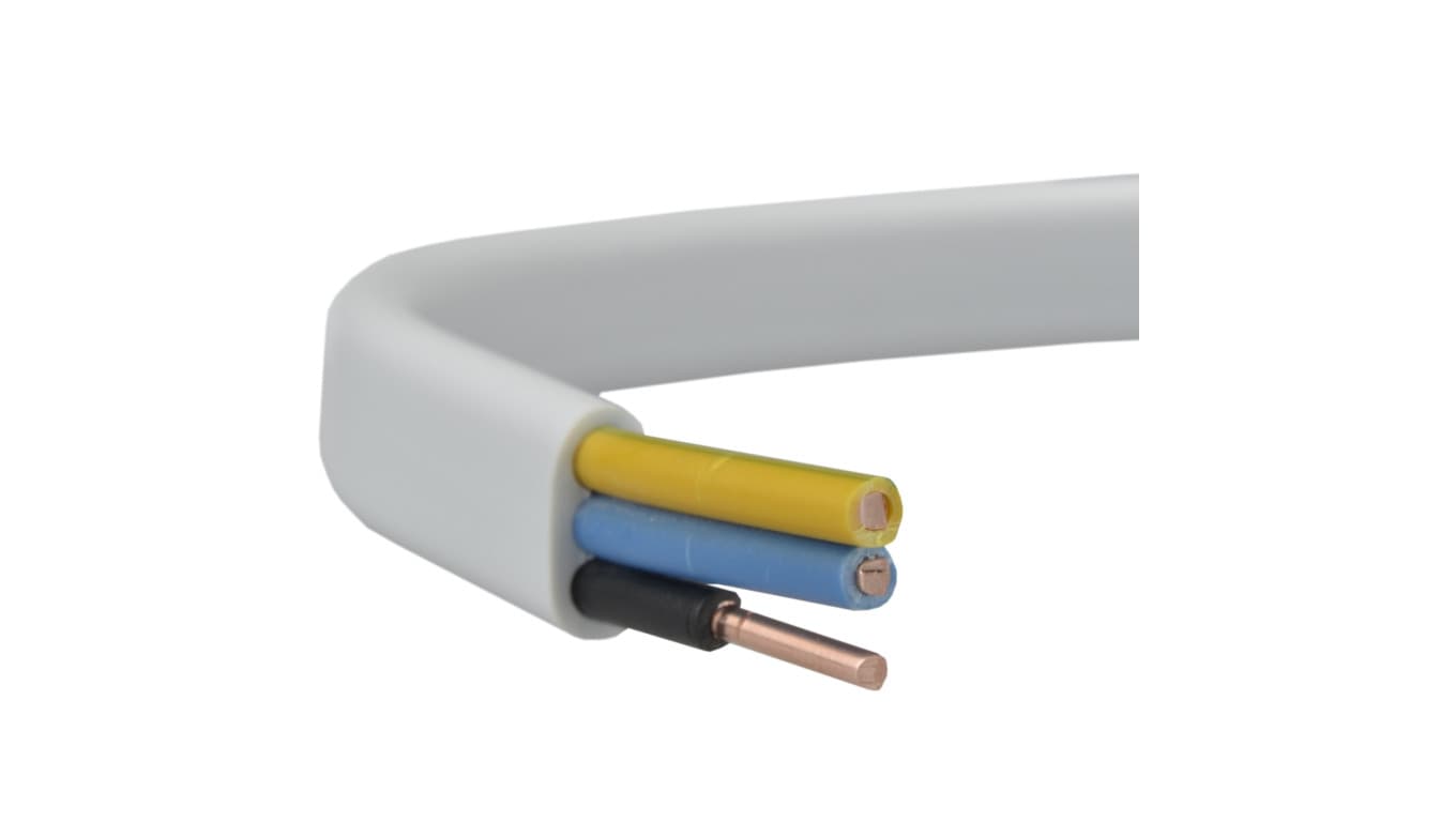 Elektrokabel Przewód YDYp 3x1,5 żo 300/500V /25m/ T0028 YDY P 3 X1,5 300/500