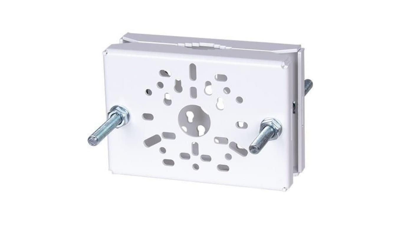 Uchwyt słupowy do kamer 170x120mm biały