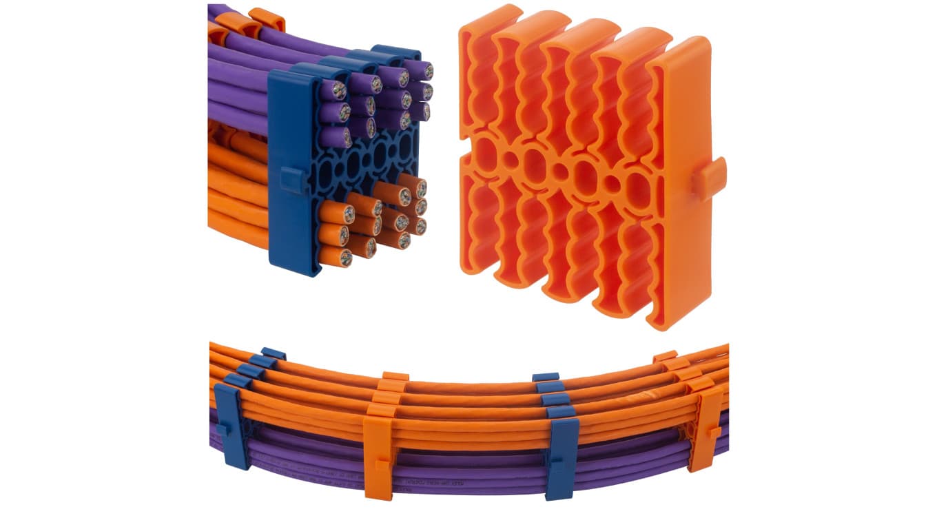 NEKU Organizator kabli sieciowych na 24szt. do szafy RACK