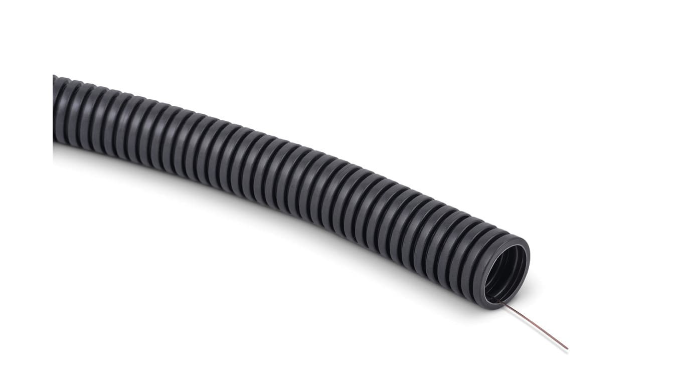 tt plast Rura karbowana PVC 750N z pilotem fi40/34mm szara RKSSP 40/34 10355 /25m/ 10355