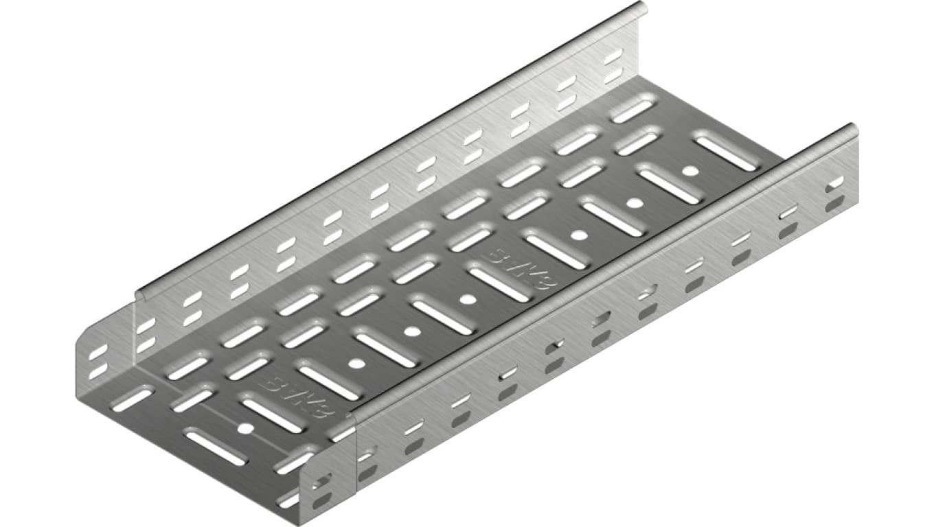 Baks Korytko kablowe perforowane 100x60 grubość 1,0mm KGJ/KGOJ100H60/3 160816 /3m/ 160816