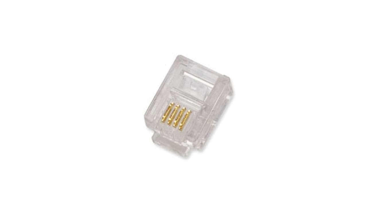 Assmann Wtyk RJ11 6P4C 6-pozycyjny 4-stykowy /100szt/ X-ML-MP06-4-15 X-ML-MP06-4-15