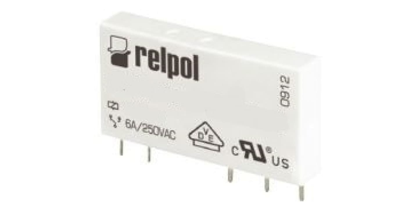 Relpol Przekaźnik miniaturowy 1P 6A 60V DC PCB AgSnO2/Au RM699BV-3211-85-1060 2613707 2613707