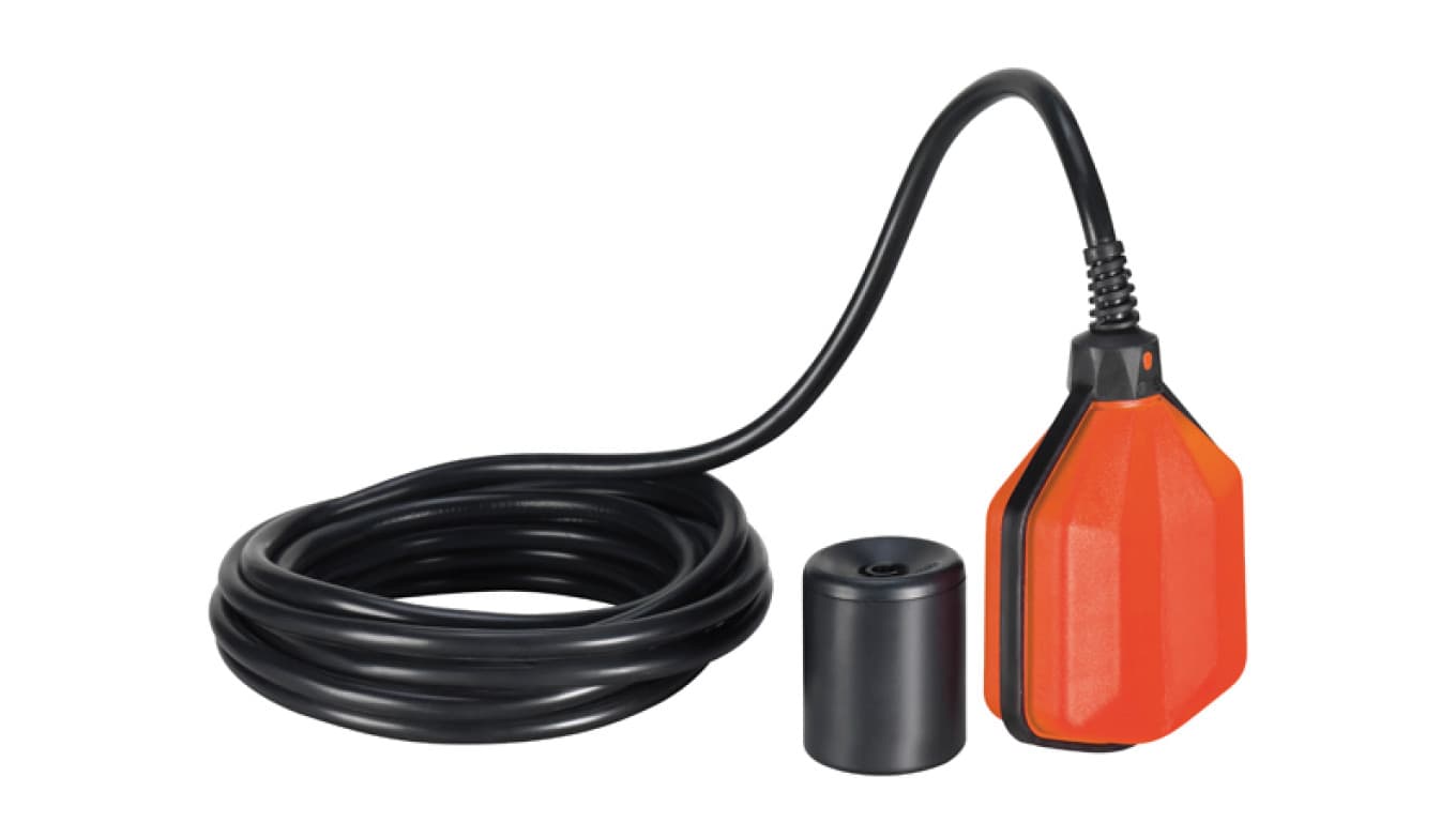 Lovato Wyłącznik pływakowy z przewodem PVC 3m do wody czystej i szarej z przeciwwagą LVFSP1W03 LVFSP1W03