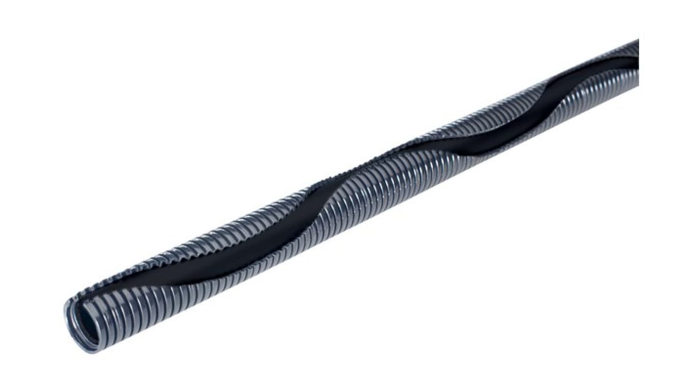 Lapp Kabel Wąż poliamidowy z sinusoidalnym nacięciem SILVYN RILL PA6 SINUS 12,2x15,7 czarny 61806565 /50m/ 61806565