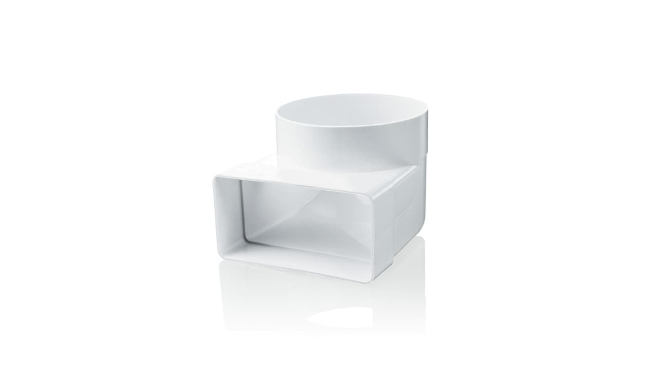 Vents Group Kolano łącznikowe 110x54/100mm białe WP030 WP030